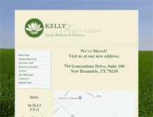 Tablet Screenshot of kellyfamilyclinic.com